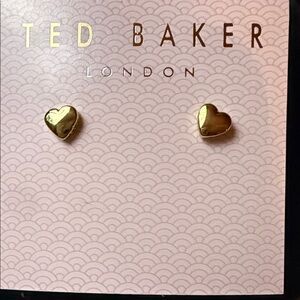 Ted Baker London Gold Heart Earrings